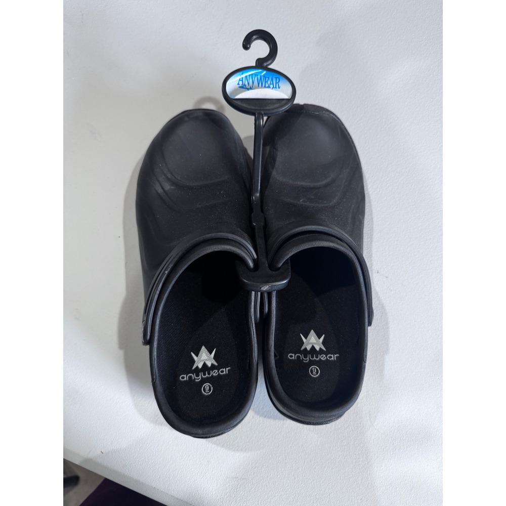 Anywear Black Slip Resistant Work Clogs Shoes Womens Size 9 Healthcare Service